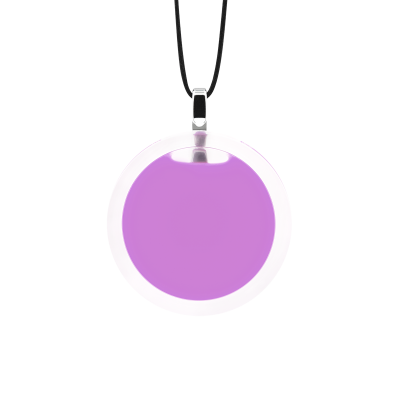 Pendentif en verre soufflé - Cachou Mini Milk