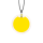 Pendentif en verre soufflé - Cachou Mini Milk