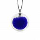 Pendentif en verre soufflé - Cachou Mini Billes Fushia