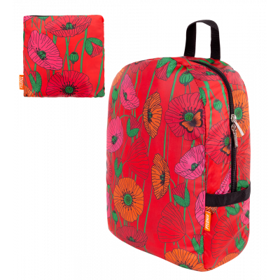 Sac à dos pliable - Pocket Bag - Coquelicots