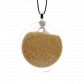 Pendentif en verre soufflé - Cachou Medium Billes