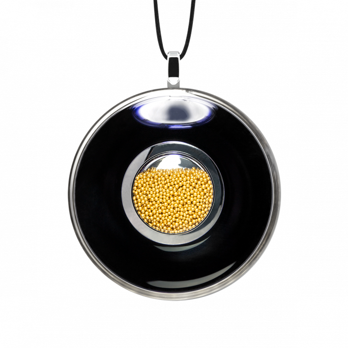 Kettenanhänger - Duo Medium Schwarz / Gold