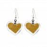 Orecchini a gancio - Coeur Billes Oro
