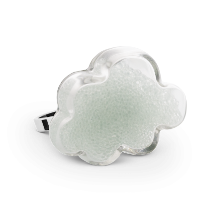 Bague en verre soufflée - Nuage Medium Billes
