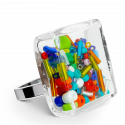 Glasring - Carré Giga Mix Perles Multicolor