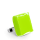 Bague en verre soufflée - Carré Medium Milk