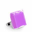 Glass ring - Carré Medium Milk