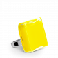 Glass ring - Carré Medium Milk