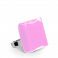 Glass ring - Carré Medium Milk