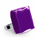 Glass ring - Carré Giga Milk