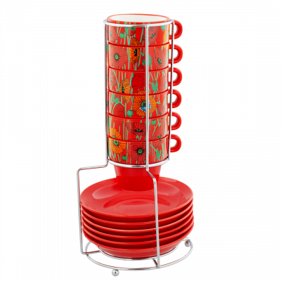 Stack of cups espresso - Café Coloré