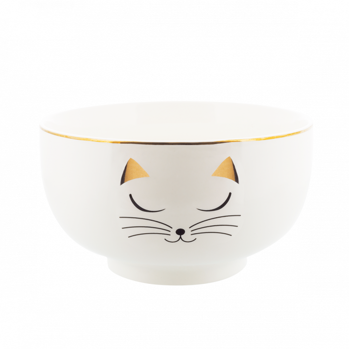 Frühstücksschale - Matinal Bol White Cat