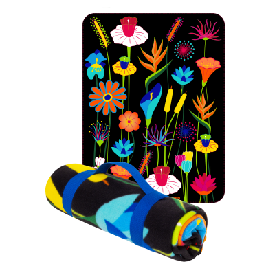 Plaid Polaire - Keep Me Warm - Jardin fleuri