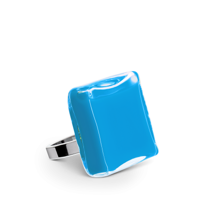 Glass ring - Carré Mini Milk