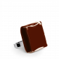 Glass ring - Carré Mini Milk Rust