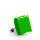Bague en verre soufflée - Carré Mini Milk
