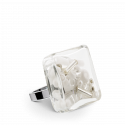 Anello in vetro - Carré Mini Mix Perles Bianco