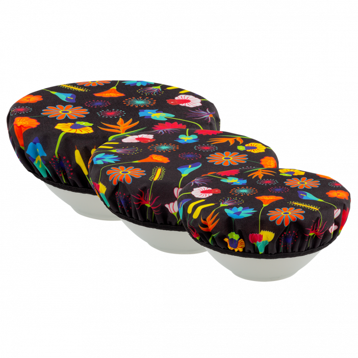 Set de 3 couvre bols - Charlotte Jardin fleuri