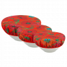 Set di 3 copri ciotole - Charlotte Coquelicots