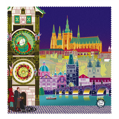 Tissu microfibre pour lunettes - Belle Vue City - Praha
