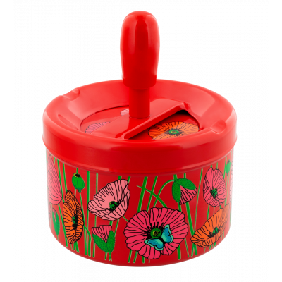 Cendrier poussoir - Pousse Pousse - Coquelicots