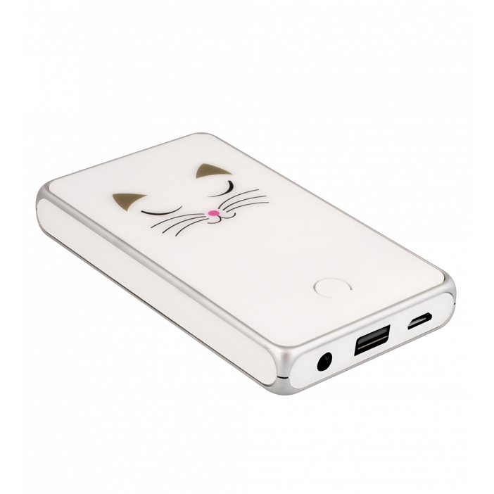 Batterie externe nomade 5000mAh - Get The Power 3 White Cat