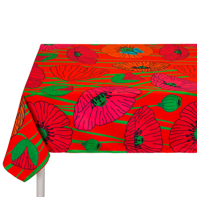 Nappe - A table ! - Coquelicots