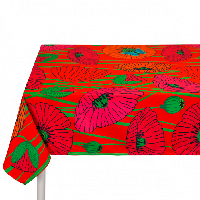 Nappe - A table ! Coquelicots