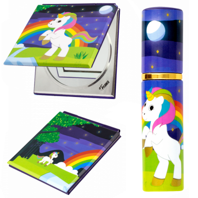 Set - 1 Vaporisateur de parfum de sac et 1 miroir