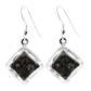 Hook earrings - Carré Paillettes
