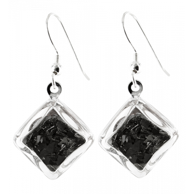 Hook earrings - Carré Paillettes