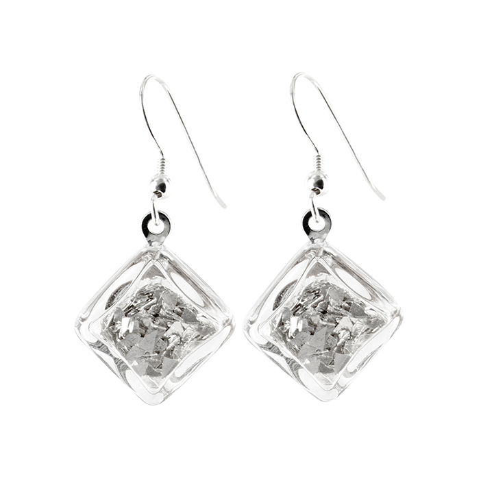 Hook earrings - Carré Paillettes