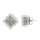 Boucles d'oreilles clou en verre soufflées - Carré Billes