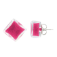 Stud earrings - Carré Billes