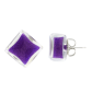 Stud earrings - Carré Billes