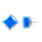 Stud earrings - Carré Milk Purple