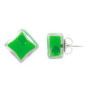 Stud earrings - Carré Milk