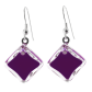 Hook earrings - Carré Milk