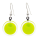 Boucles d'oreilles crochet en verre soufflées - Cachou Milk