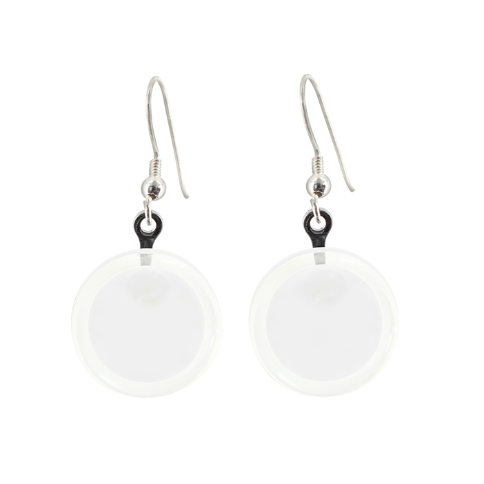 Hook earrings - Cachou Milk White
