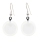 Boucles d'oreilles crochet en verre soufflées - Cachou Milk