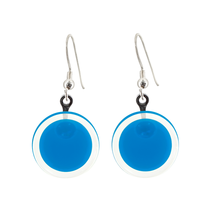 Hook earrings - Cachou Milk Royal blue