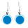 Boucles d'oreilles crochet en verre soufflées - Cachou Milk