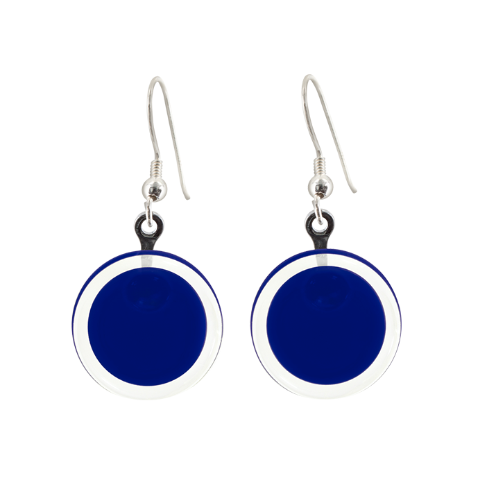 Hook earrings - Cachou Milk Dark Blue