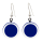 Boucles d'oreilles crochet en verre soufflées - Cachou Milk