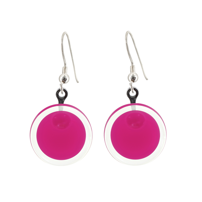 Hook earrings - Cachou Milk Fuchsia