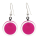 Boucles d'oreilles crochet en verre soufflées - Cachou Milk