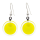 Boucles d'oreilles crochet en verre soufflées - Cachou Milk