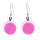 Boucles d'oreilles crochet en verre soufflées - Cachou Milk