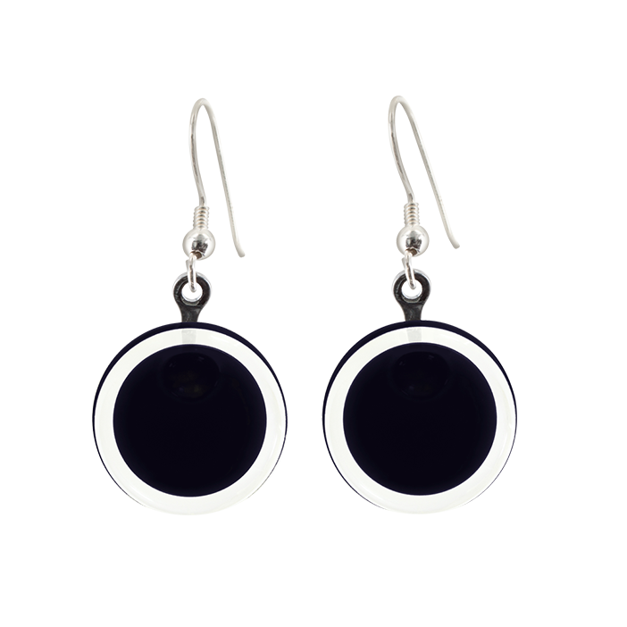 Hook earrings - Cachou Milk Black